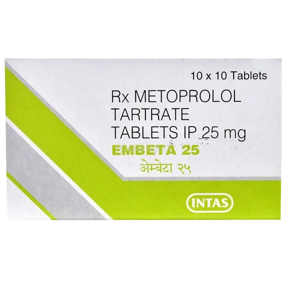 embeta 25mg tablet 10's